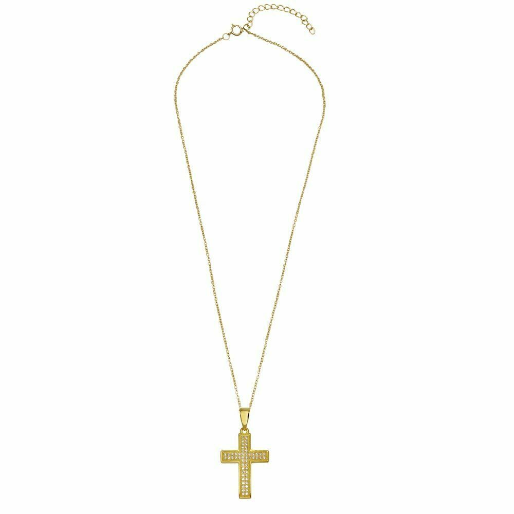 Sterling Silver Necklace Cross Pendant