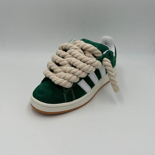 Adidas Originals Junior Campus 00S Green with rope laces Sneaker