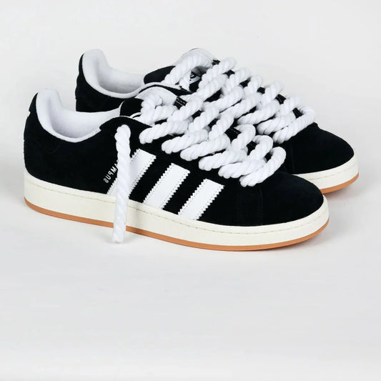 Adidas Originals Junior Campus 00S Black with rope laces Sneaker