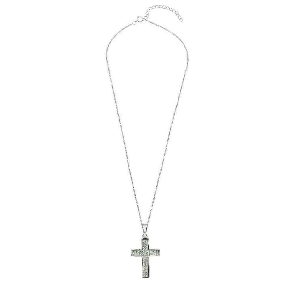 Sterling Silver Necklace Cross Pendant