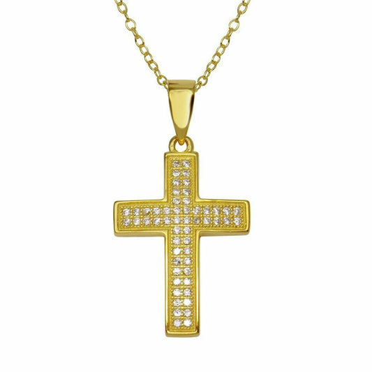 Sterling Silver Necklace Cross Pendant