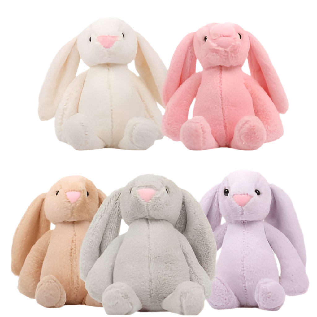 Kawaii Bunny Plush Toys Soft Stuffed Animal - Pink