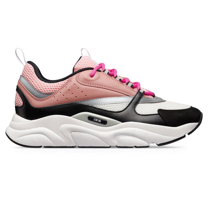 Dior B22 Pink White Black Calfskin Trainer FULLY BOXED