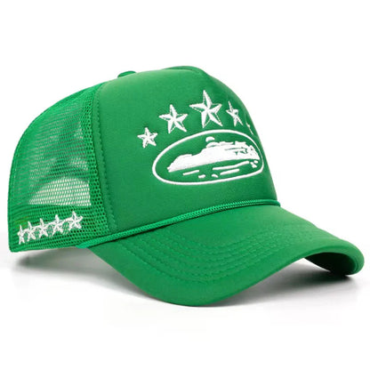 CORTEIZ ALCATRAZ TRUCKER HAT WHITE / GREEN