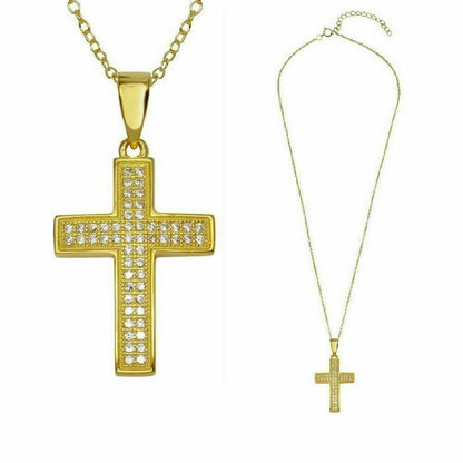Sterling Silver Necklace Cross Pendant