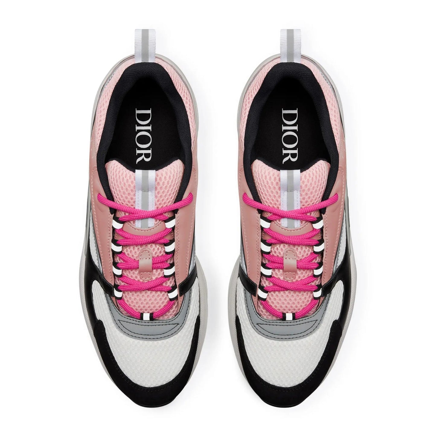 Dior B22 Pink White Black Calfskin Trainer FULLY BOXED