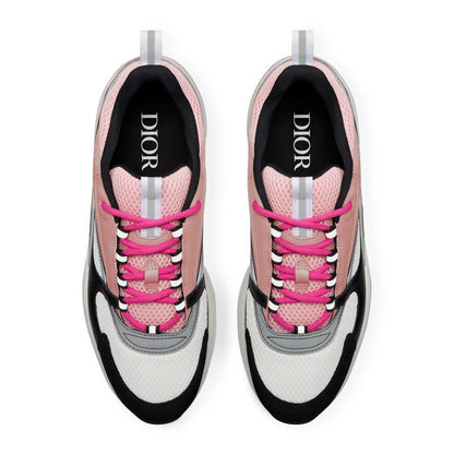 Dior B22 Pink White Black Calfskin Trainer FULLY BOXED
