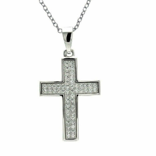 Sterling Silver Necklace Cross Pendant