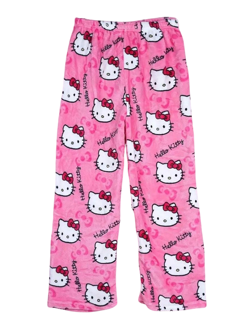 Super comfortable pink hello kitty pyjama pants