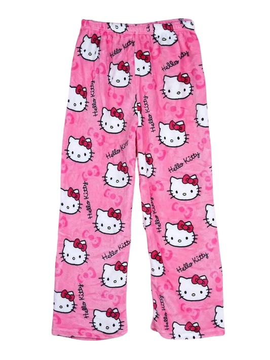 Super comfortable pink hello kitty pyjama pants