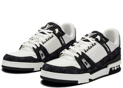 LOUIS VUITTON LV TRAINER WHITE BLACK FULLY BOXED